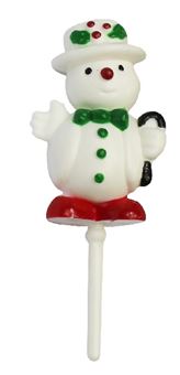 Picture of SNOWMEN PLASTIC CAKE TOPPER PICKS 6CM (2.35)